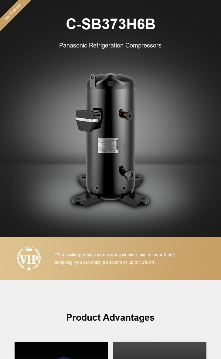 Panasonic Compressor C-SB373H6B, technical parameters pdf, structure diagram